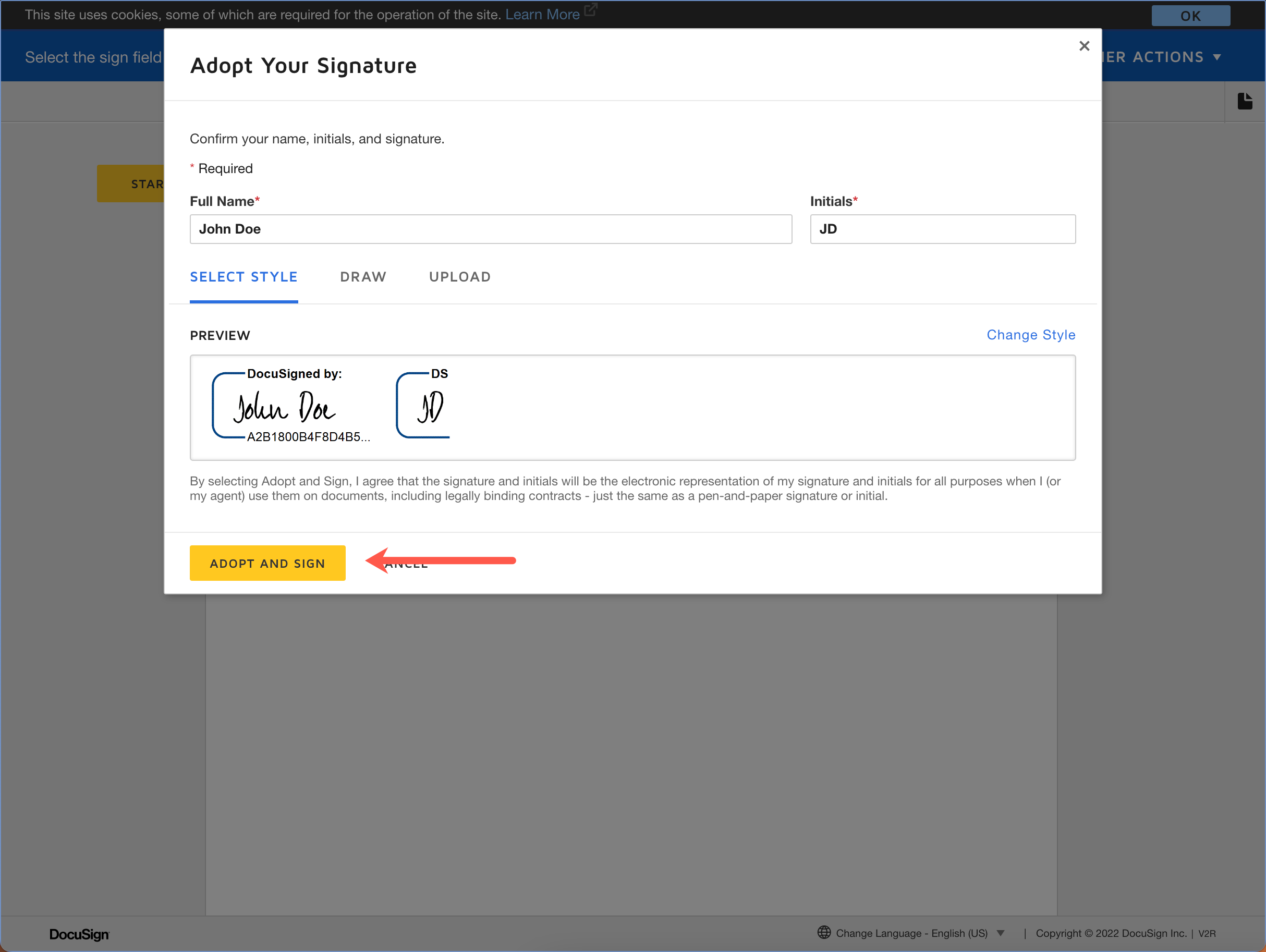 DocuSign Instructions