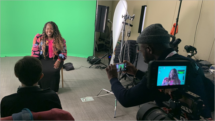 Behind-the-scenes interview at the ASHA studio with ASHA Innovator Chisomo Selemani, MA, CCC-SLP