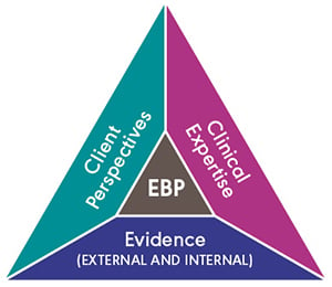 Evidence-based practice elements and their relationship with